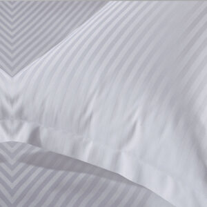 Pillow Case With Sham (1CM Stripe)